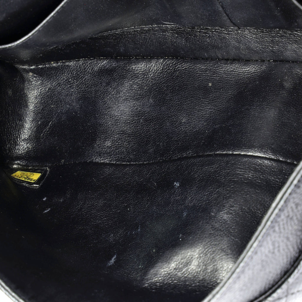 Vintage Classic Double Flap Bag Quilted Caviar Medium