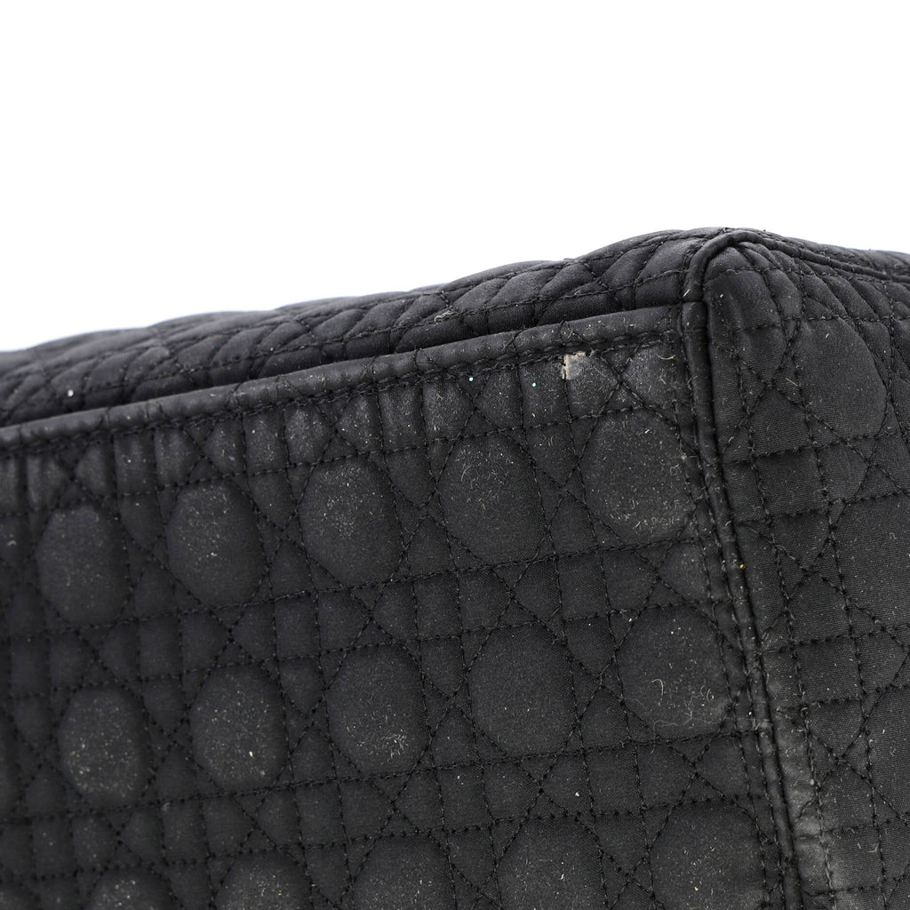 Vintage Lady Dior Bag Cannage Quilt Nylon Large