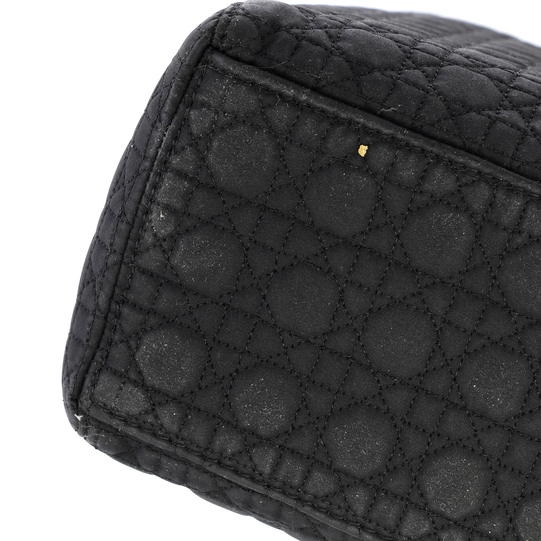 Vintage Lady Dior Bag Cannage Quilt Nylon Large